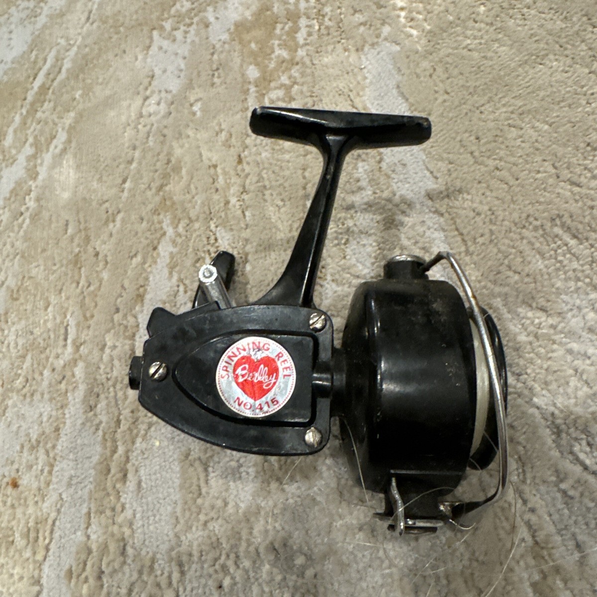 Vintage Berkley No.415 Made In USA From Japan Parts Black Spinning