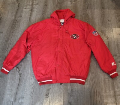 Vintage 90s NFL San Francisco 49ers Starter Zip Jacket Size Large