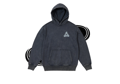PALACE SKATEBOARDS PIGMENT WASHED OUT TRI-FERG HOODIE HOOD BLUE
