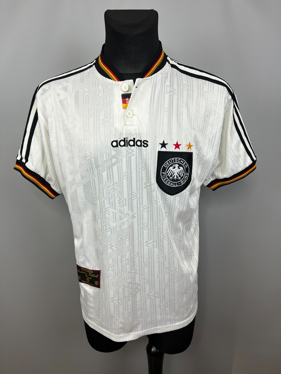 GERMANY 1996 1998 HOME SHIRT FOOTBALL SOCCER JERSEY ADIDAS MENS