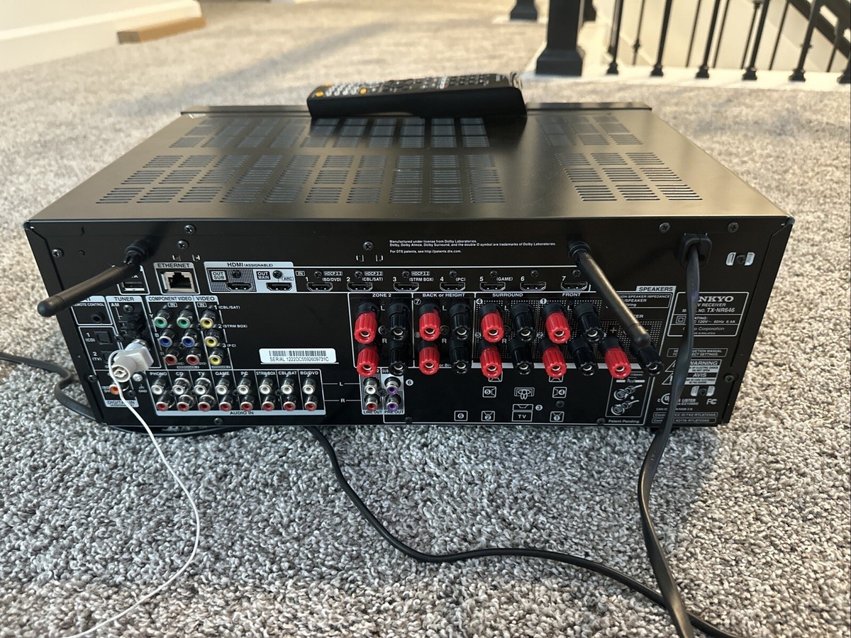 Onkyo TX TX-NR646 7.2 Channel 170 Watt Smart Receiver | eBay