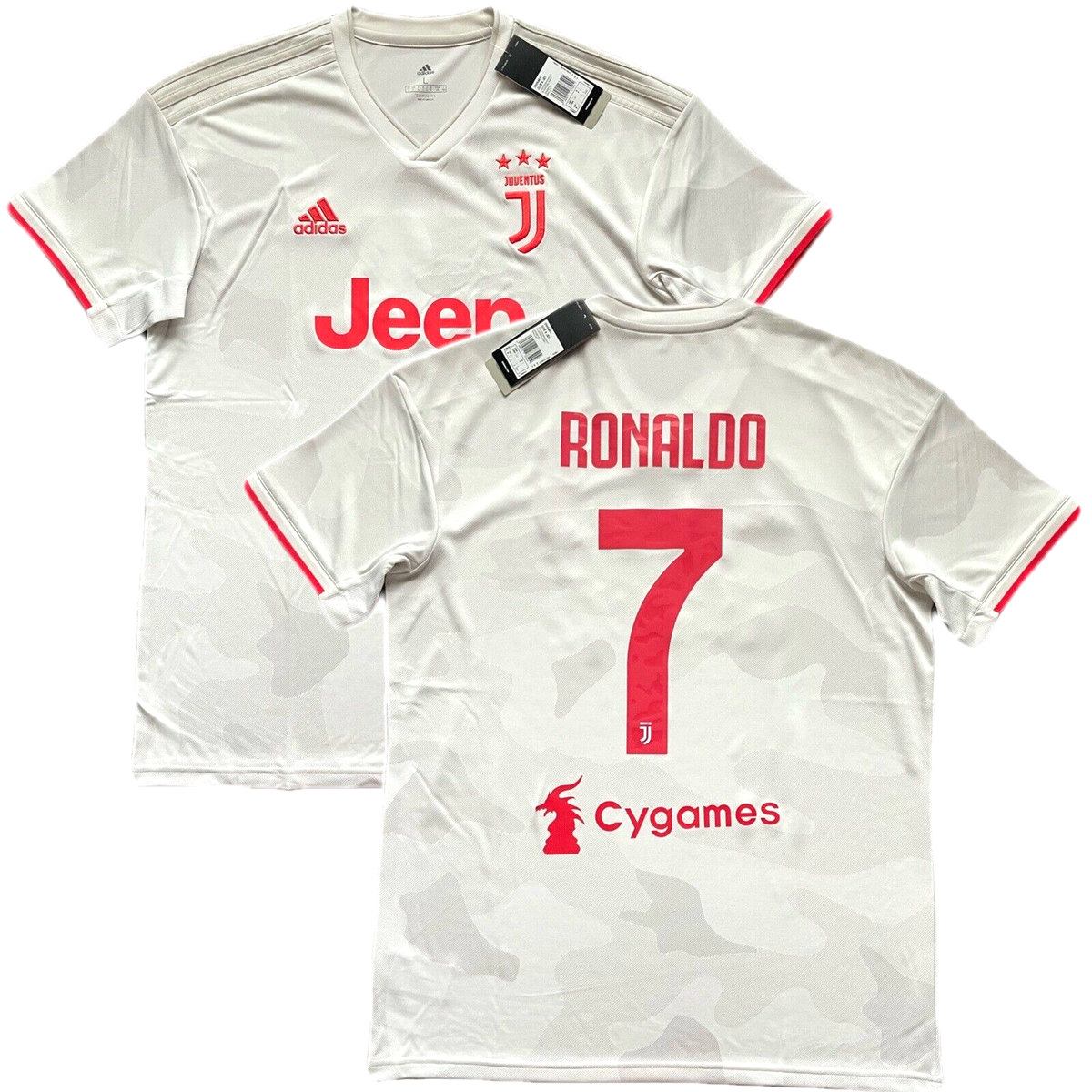 2019/20 Juventus Away Jersey #7 Ronaldo Large adidas Cygames CR7