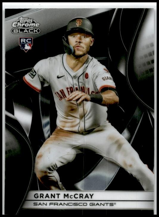 2025 Topps Chrome Black #48 Grant McCray Rookie San Francisco