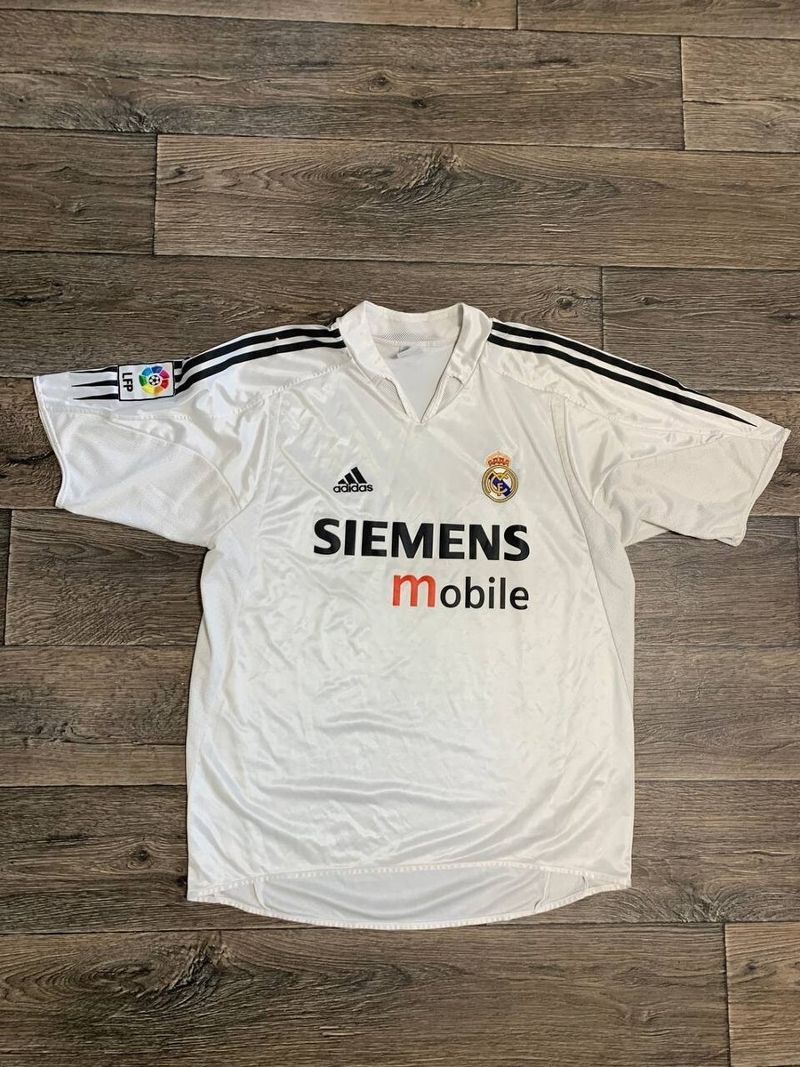 Vintage 2004/05 Real Madrid Home Football JERSEY LAGE men Siemens