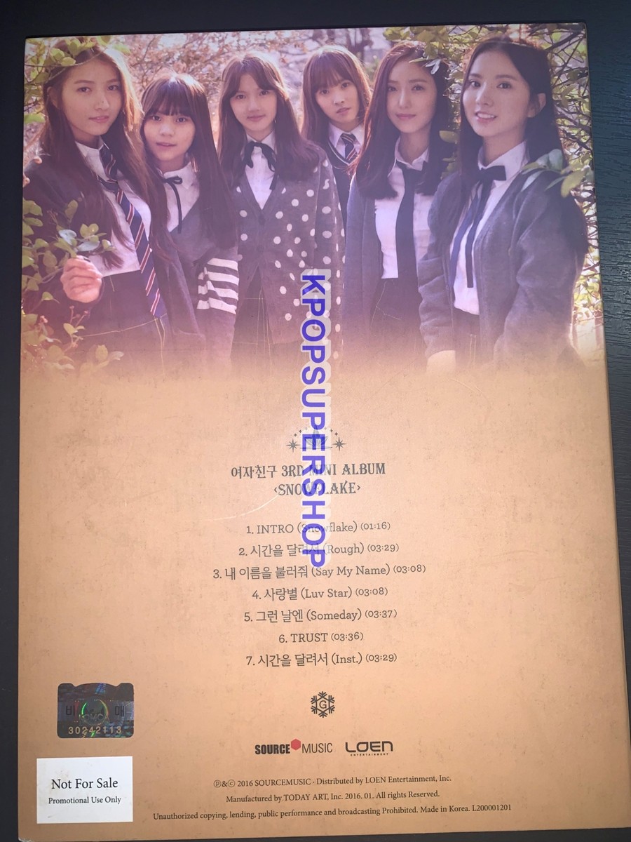 Gfriend 3rd Mini Album Snowflake Autographed Signed CD Photobook