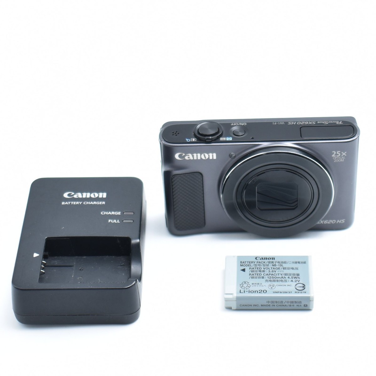 Canon Powershot SX620 HS Compact Digital Camera Black Used w