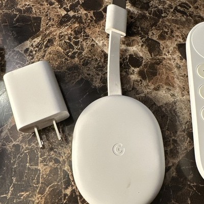 Google Chromecast 4k model GZRNL Original Remote And Cables | eBay