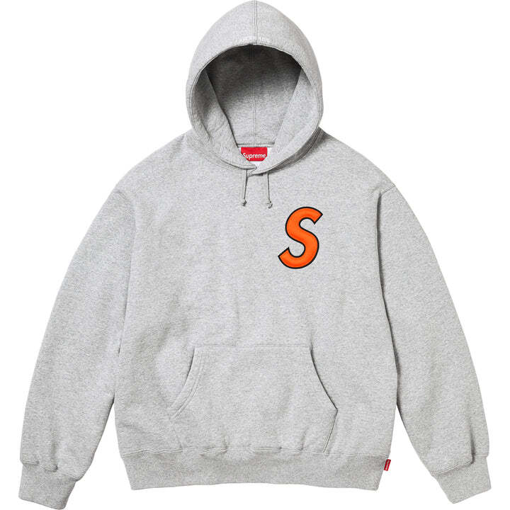 Supreme S Logo Hooded Sweatshirt Heather Grey | eBay UK