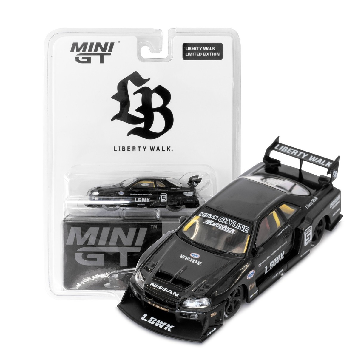 Mini Gt Nissan LB-ER34 Skyline Super Silhouette Nissan 2024 IMX