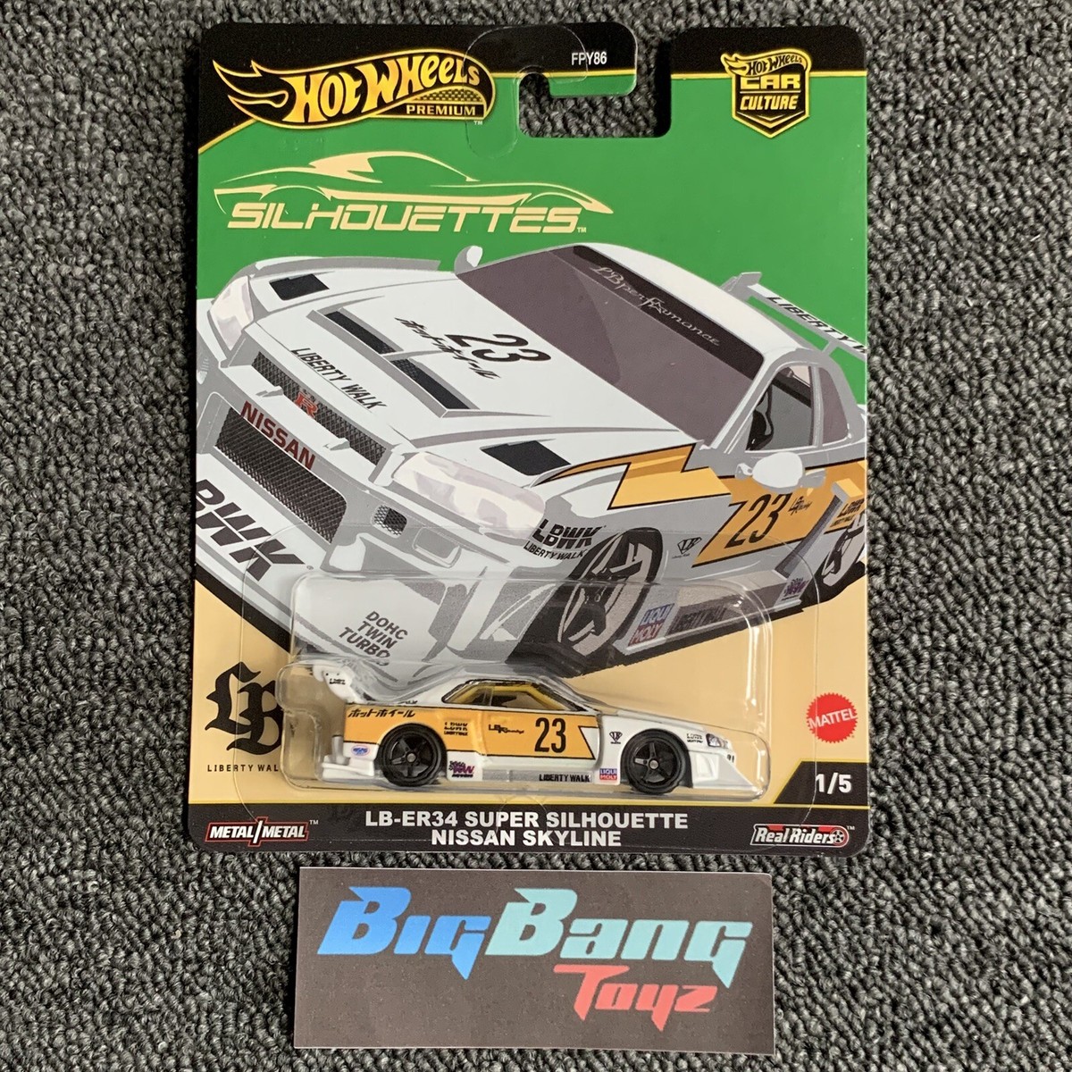 Hot Wheels Premium LB-ER34 Super Silhouette Nissan Skyline LBWK