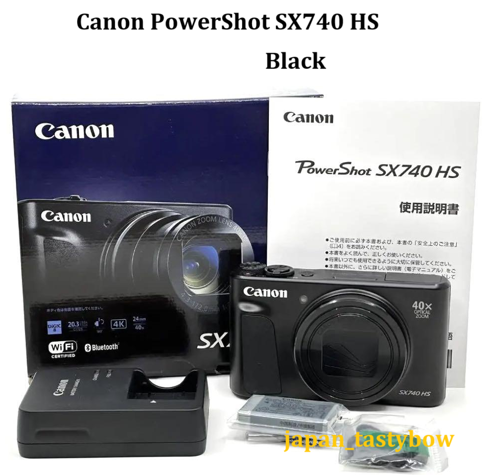 Canon PowerShot SX740 HS Black Compact Digital Camera Zoom Lens