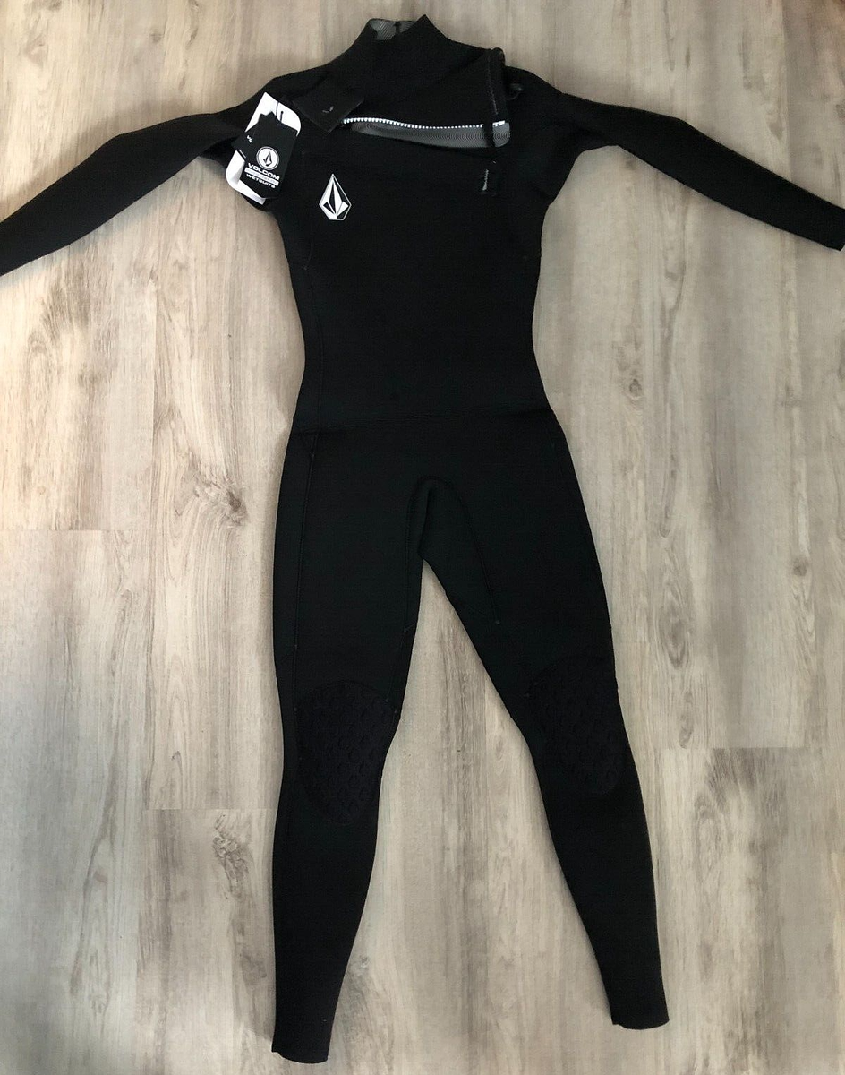 Volcom Modulator 4/3 mm Wetsuit Xsmall chest zip blk Super