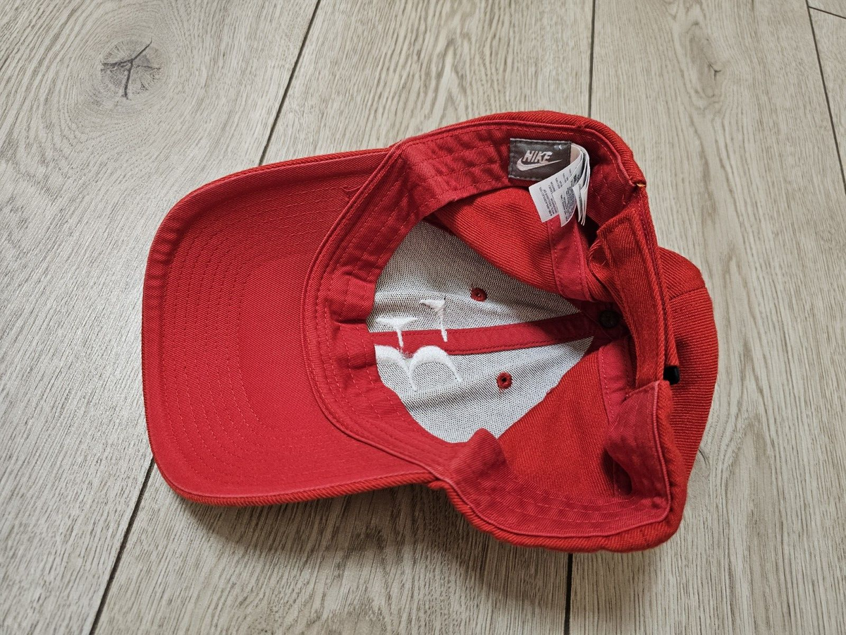 NIKE ROGER FEDERER CAP RF VINTAGE HAT RED CAP TENNIS TRAINING HAT
