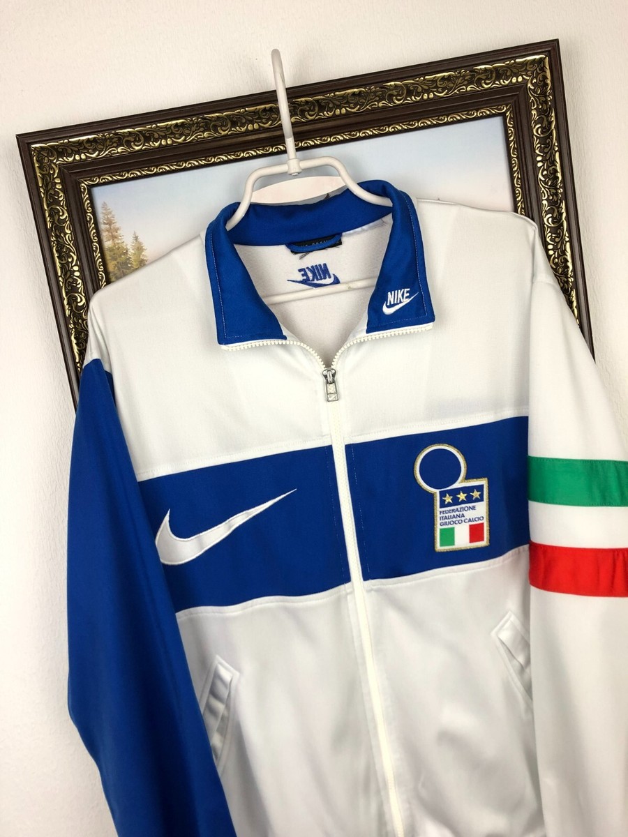Vintage 90's Nike Italy Football Jacket Soccer Track Top National