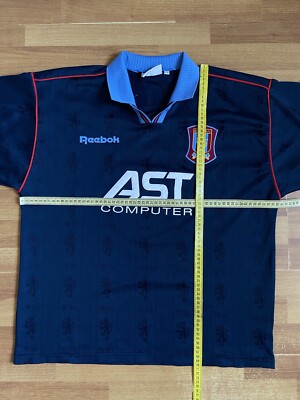 ASTON VILLA 1995 1997 AWAY FOOTBALL SHIRT SOCCER JERSEY REEBOK 42