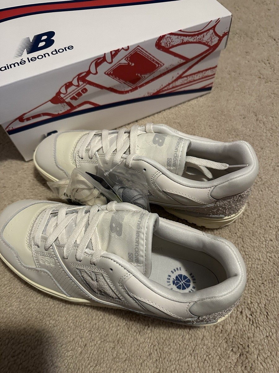 Size 8.5 - Aime Leon Dore x New Balance 550 'White Leather