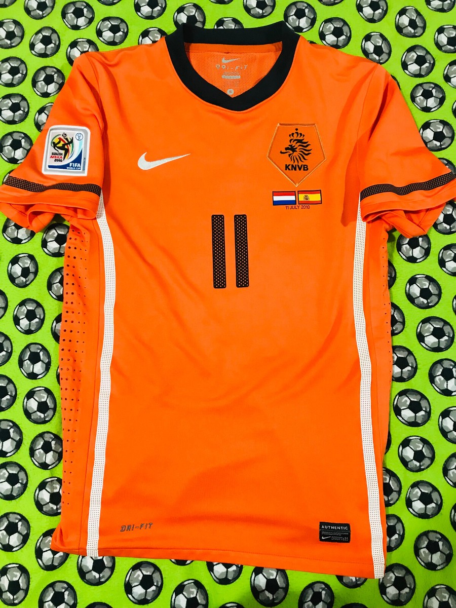 AUTHENTIC Nike Netherlands Soccer Jersey World Cup Final 2010