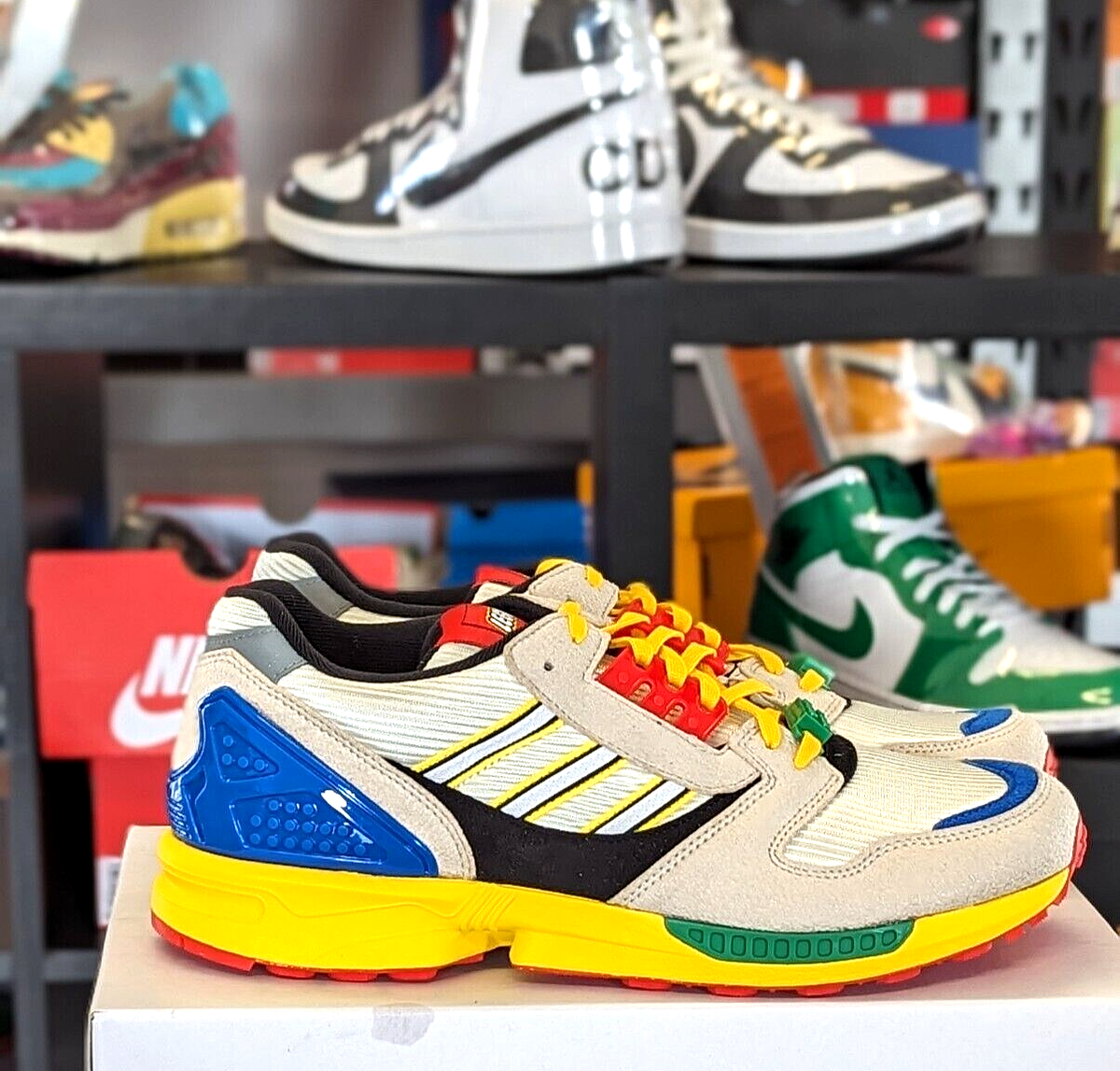 Size 13.5 - LEGO x adidas ZX 8000 A-ZX Series - Mixed Blocks for