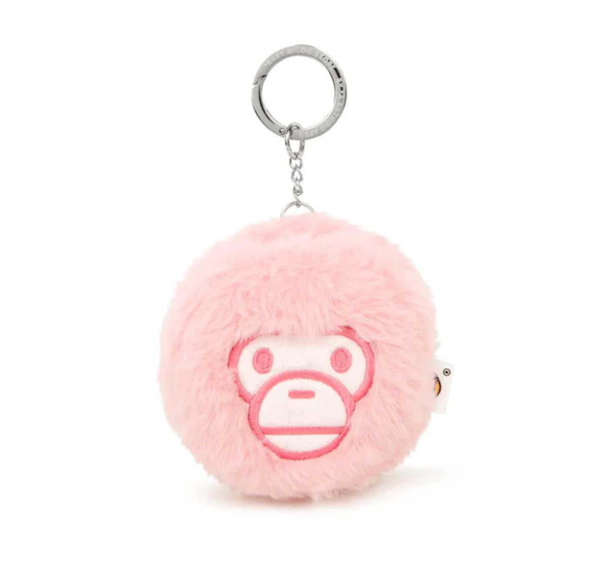 BAPE BABY MILO STORE PINK BABY MILO PLUSH MINI-POUCH HEADPHONE