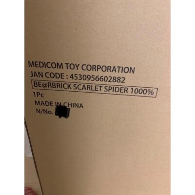 BE@RBRICK SPIDERMAN SCARLET SPIDER 1000％ Medicom Toy bearbrick