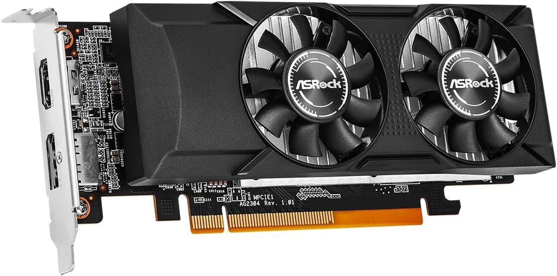 ASRock AMD Radeon RX 550 Low Profile 4GB GDDR5 Graphics Card PCIe