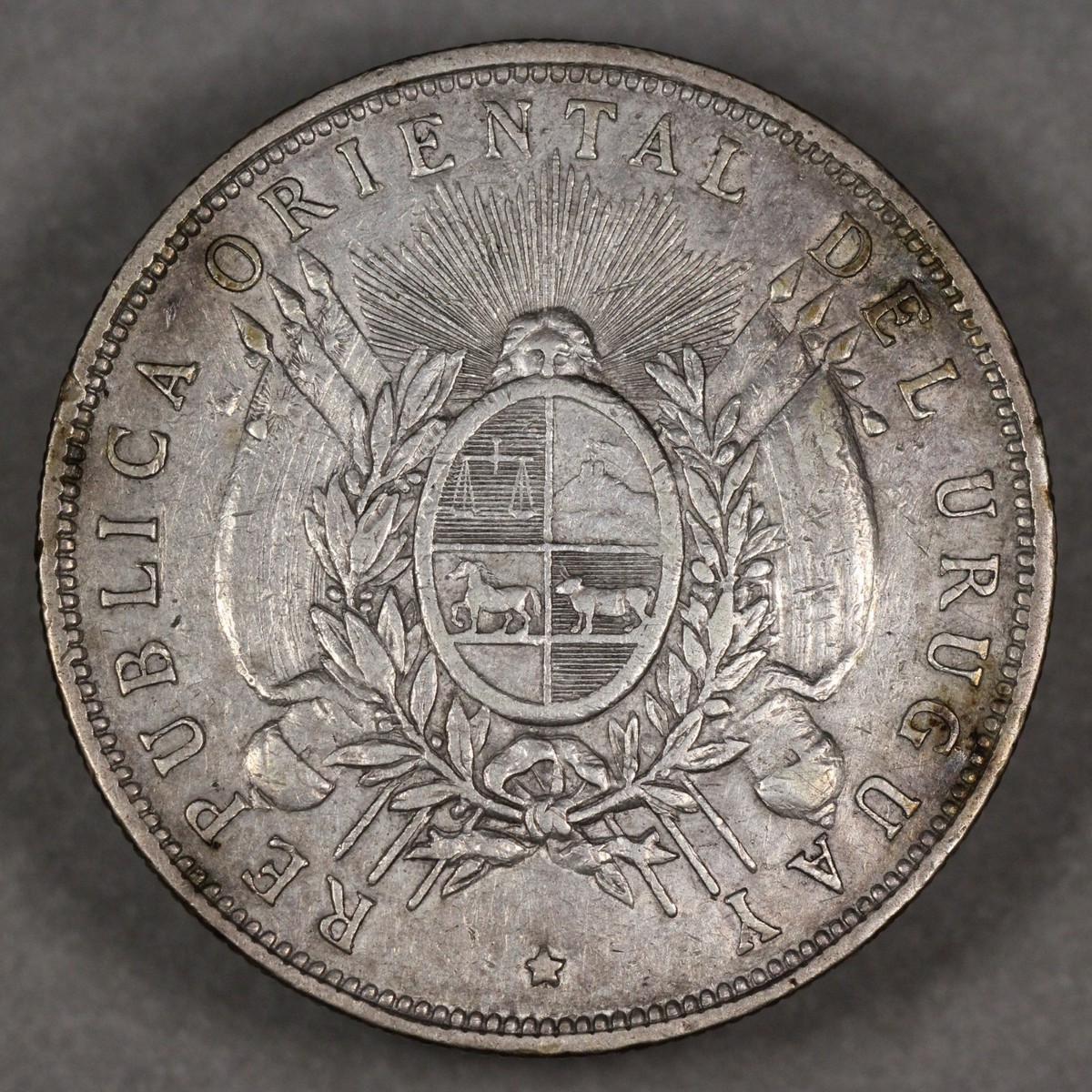 並品】ウルグアイ 1ペソ銀貨(1893年) 【公式通販】