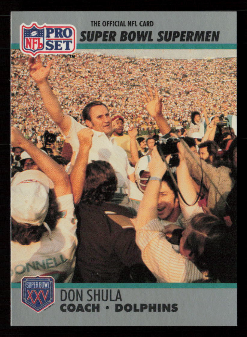 1990 Pro Set Super Bowl XXV Silver Anniversary - Don Shula #30 for