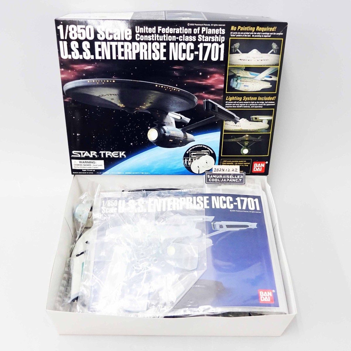 Bandai Star Trek 1/850 USS Enterprise NCC-1701 Plastic MODEL KIT