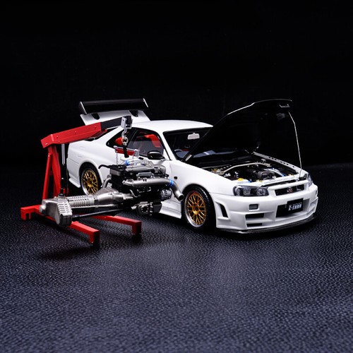 Motorhelix 1/18 SKYLINE GT-R R34 Z-tune nismo Diecast Model Car
