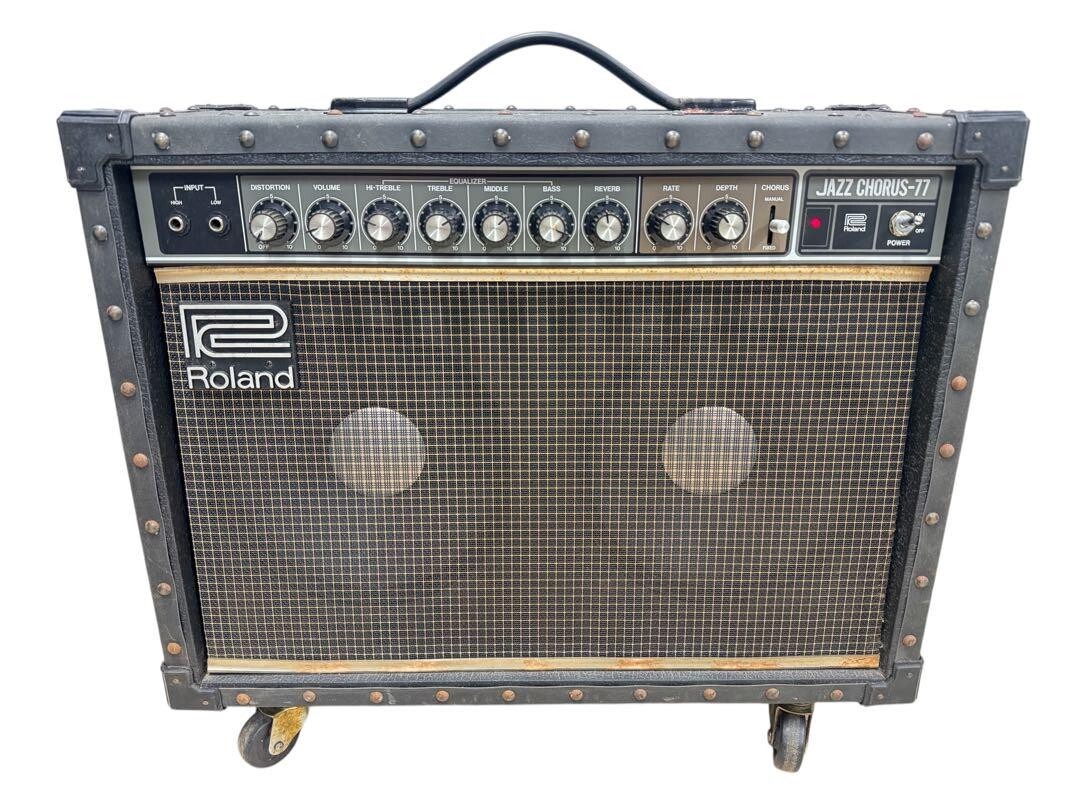 ROLAND JC-77 JAZZ CHORUS Guitar Combo Amplifier Black Working