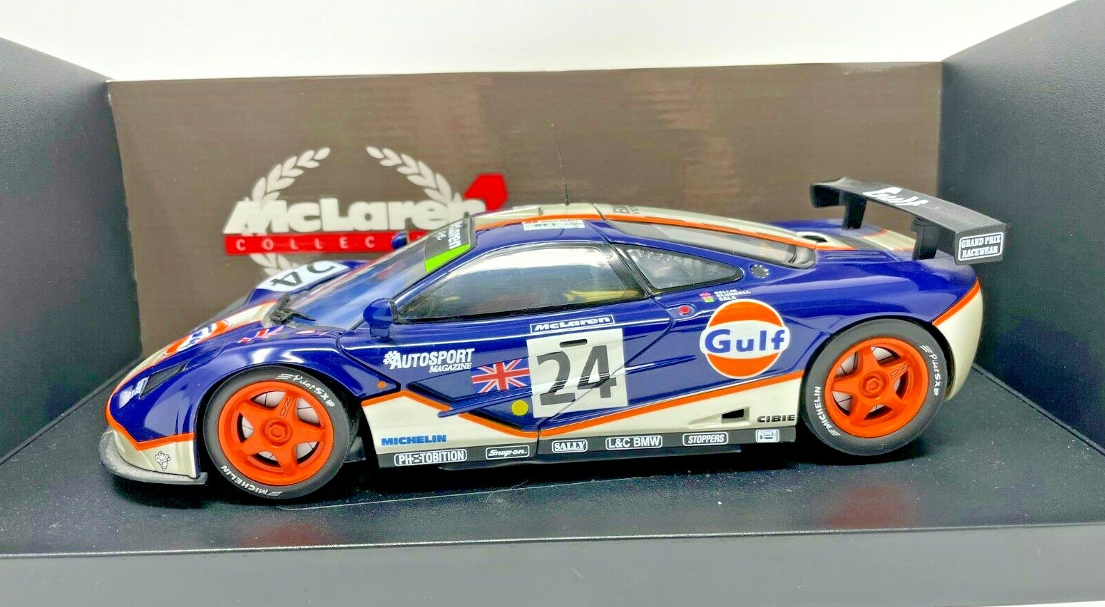 UT Models McLaren F1 GTR Gulf 24H 4th Le Mans #24 1/18 Scale #530