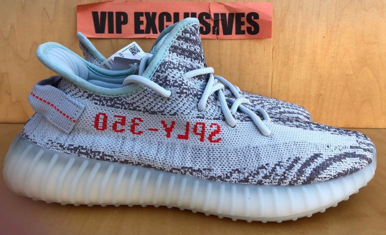Adidas Yeezy Boost 350 V2 Blue Tint Grey Red B37571 SPLY 100