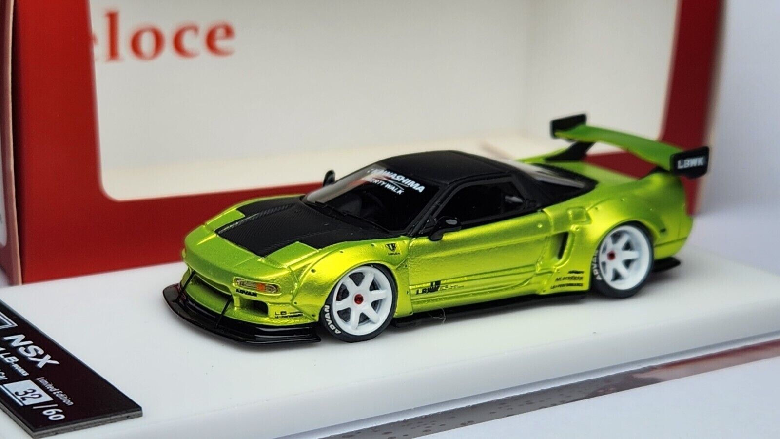 1:64 Veloce Honda NSX NA1 Matt Chrome LB Performance LBWK Liberty