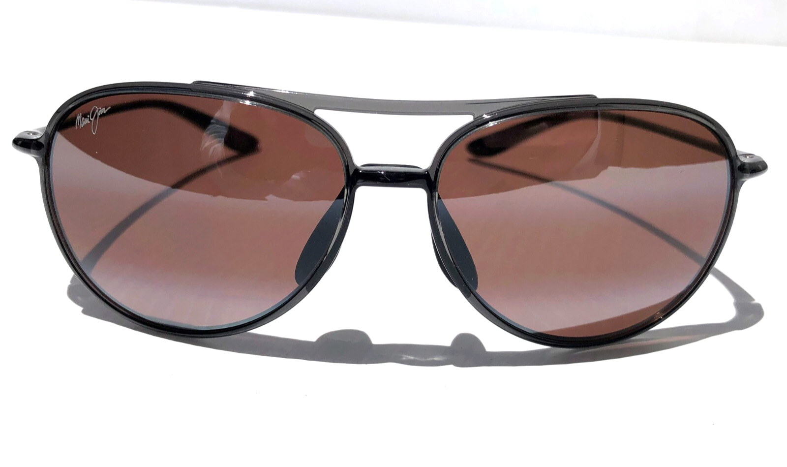 NEW Maui Jim ALELELE BRIDGE Grey Smoke POLARIZED Maui Rose Lens