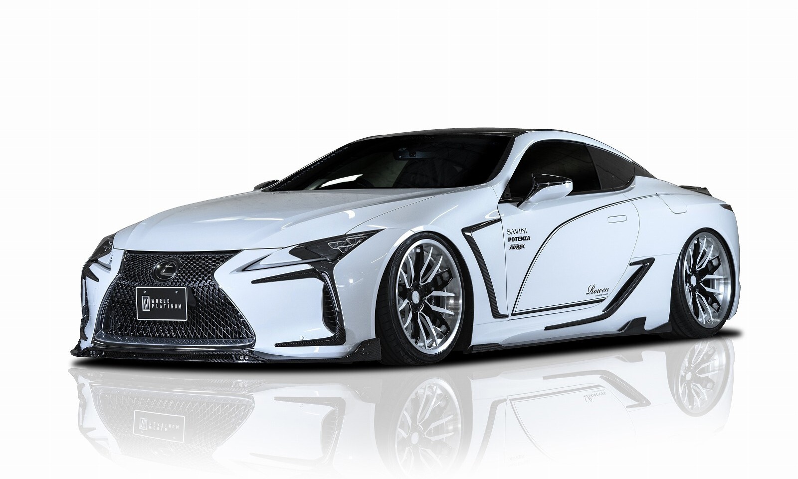Fit For Lexus LC500 LC500H Front+Rear Canards Side Fender Trims