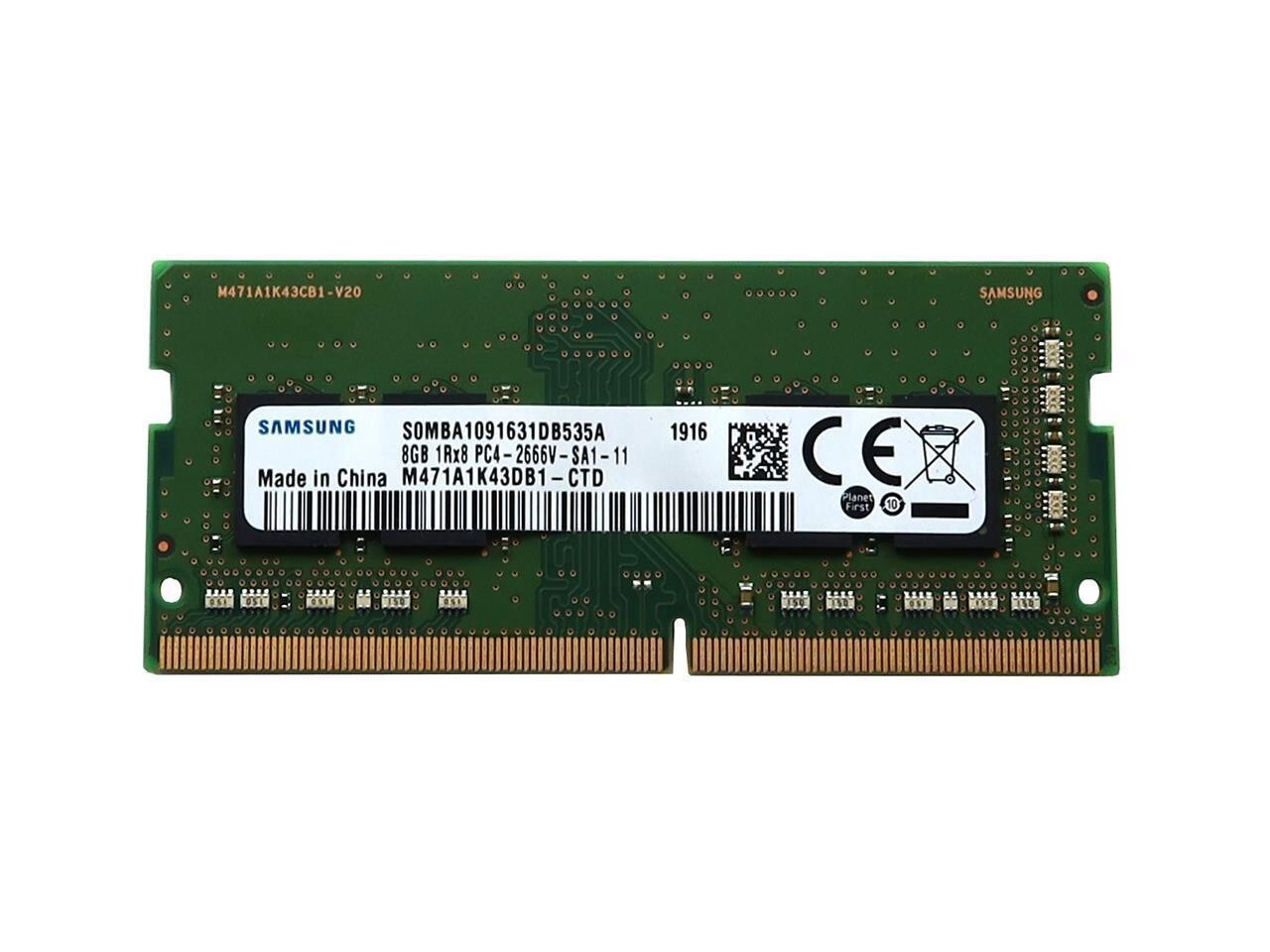 🚩 SAMSUNG M471A1K43DB1-CTD DDR4 2666 PC4-21300 1Rx8 SODIMM Laptop