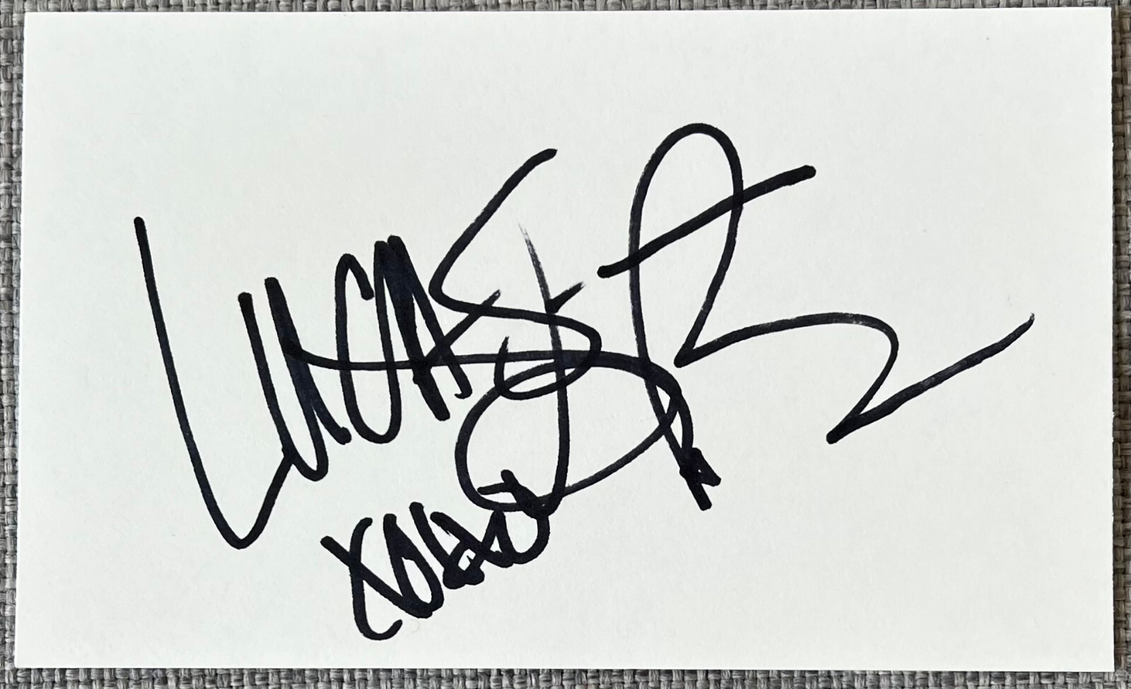 Sophia Bush Signed In Person 3x5 Index Card In Top Loader