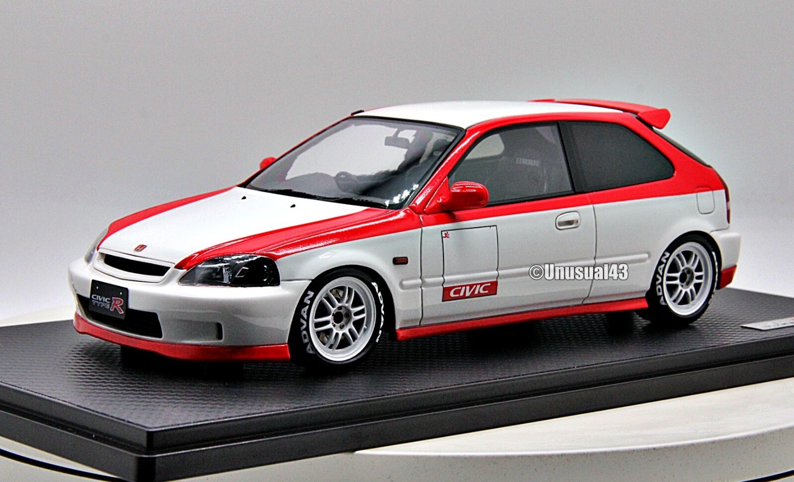 1/18 Ignition Model Honda Civic EK9 Type R White/Red Free Shipping