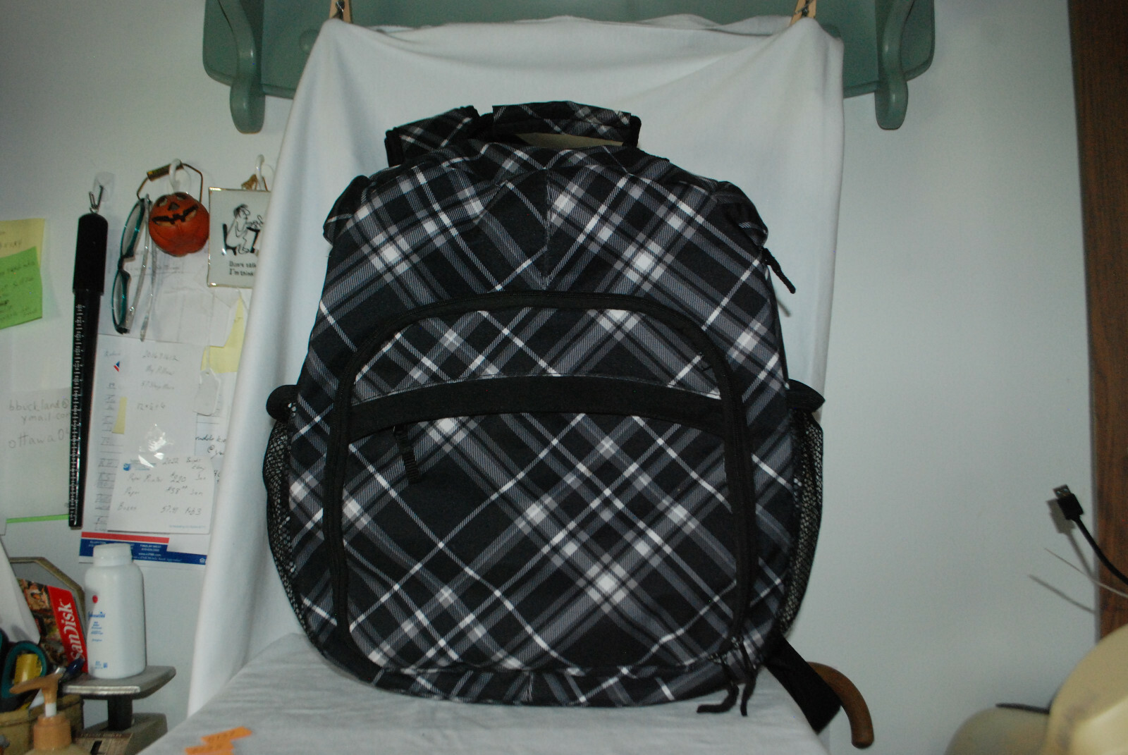 Thirty One 31 Sling Backpack Camera Bag Diaper Organizer Black