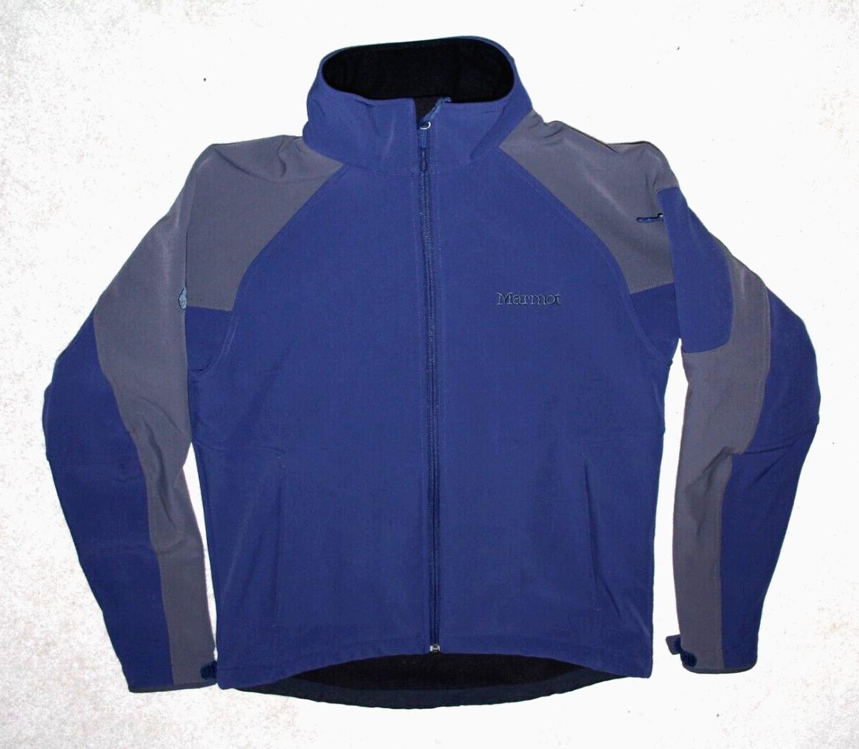Men's Marmot Soft Shell Full Zip Fleece Lined Jacket RN#79448 Blue