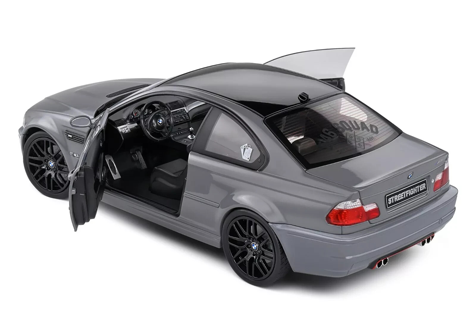 1/18 BMW E46 M3 Coupe 2000 Streetfighter Nardo Grey Diecast by