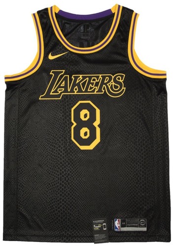 NIKE KOBE BRYANT LA LAKERS BLACK MAMBA CITY EDITION SWINGMAN #8