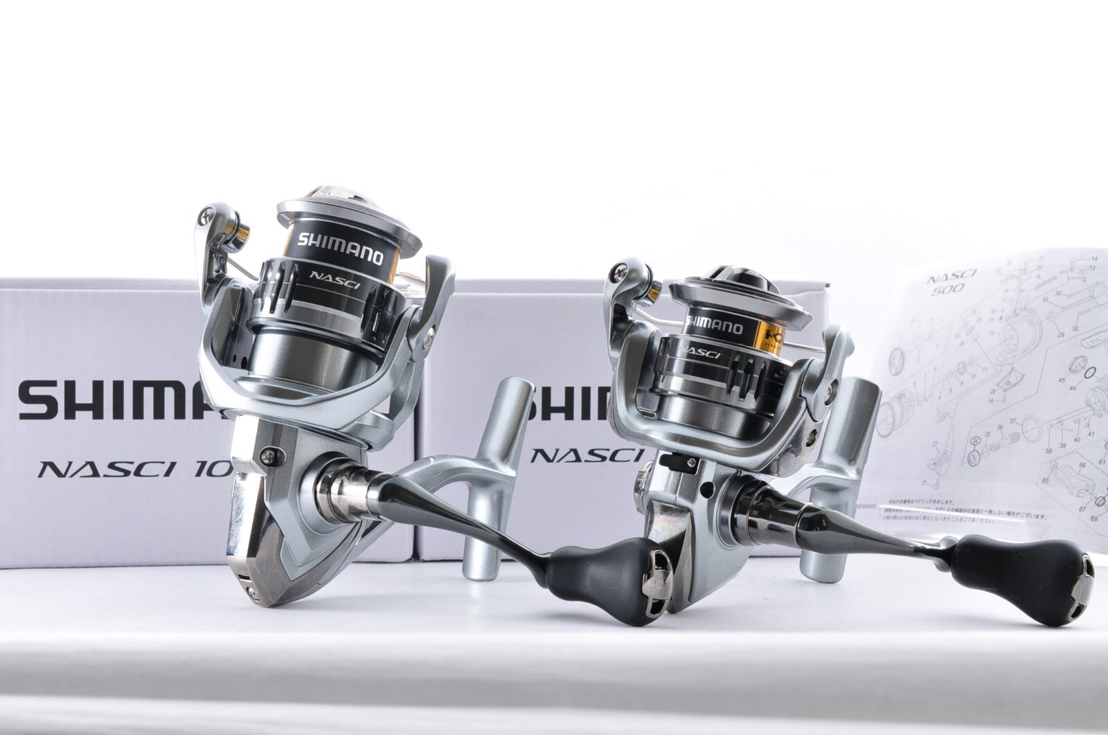 SHIMANO 21 NASCI Series 500/1000/2000/2500/3000/4000/5000 Spinning