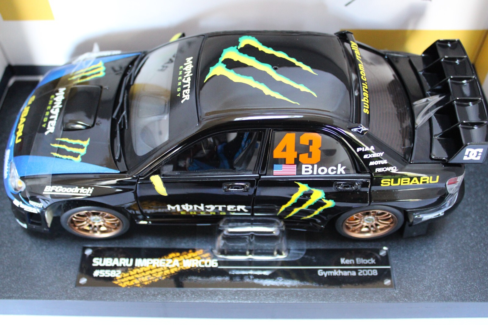 Subaru Impreza WRC06 Ken Block Gymkhana 2008 Black Monster Energy