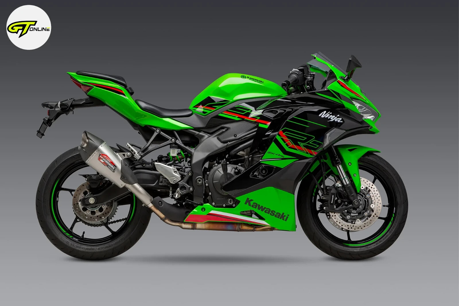 Yoshimura Exhaust Stainless AT2 Slip-On Kawasaki Ninja ZX4RR ZX