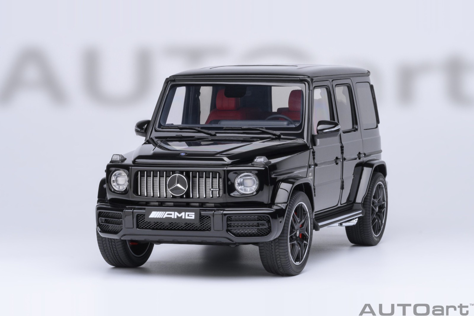 1/18 Mercedes-Benz AMG G63 Black W/ Red Interior 2019 Model Car By