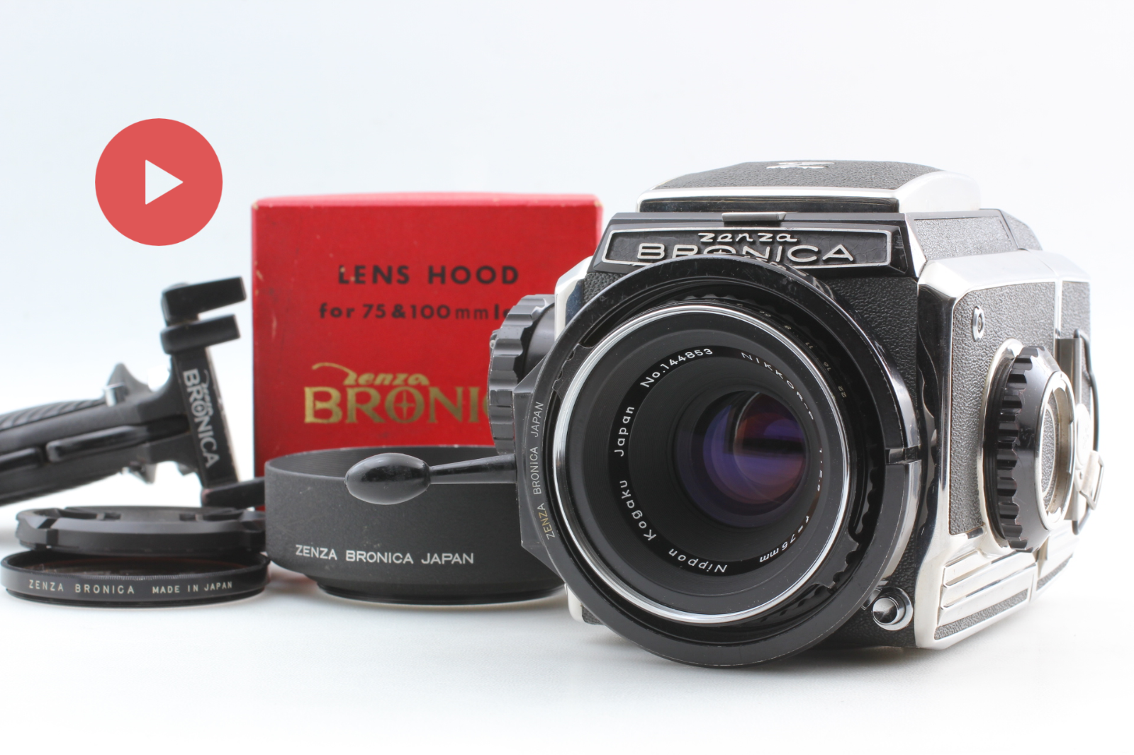 NEAR MINT- 】Zenza Bronica S2 Late Camera & Nikkor-P 75mm F2.8