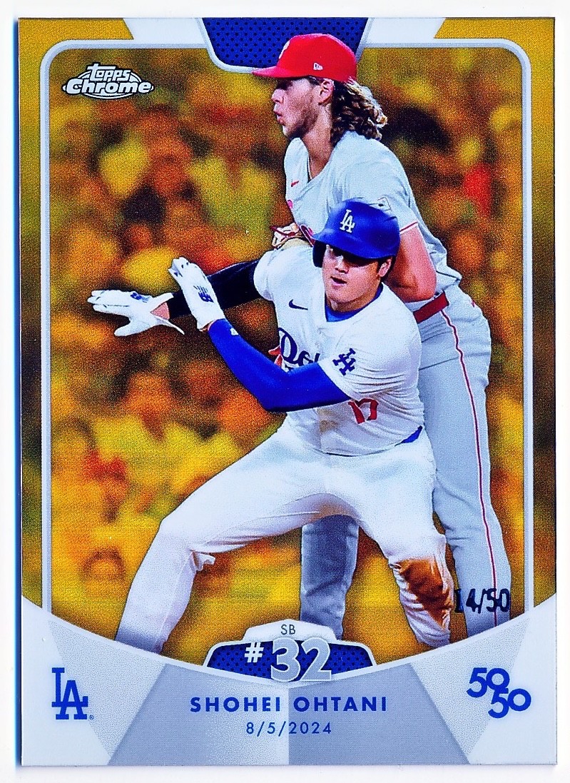 2024 Topps Shohei Ohtani 50/50 SB 29 Chrome Gold Refractor #62 (xx