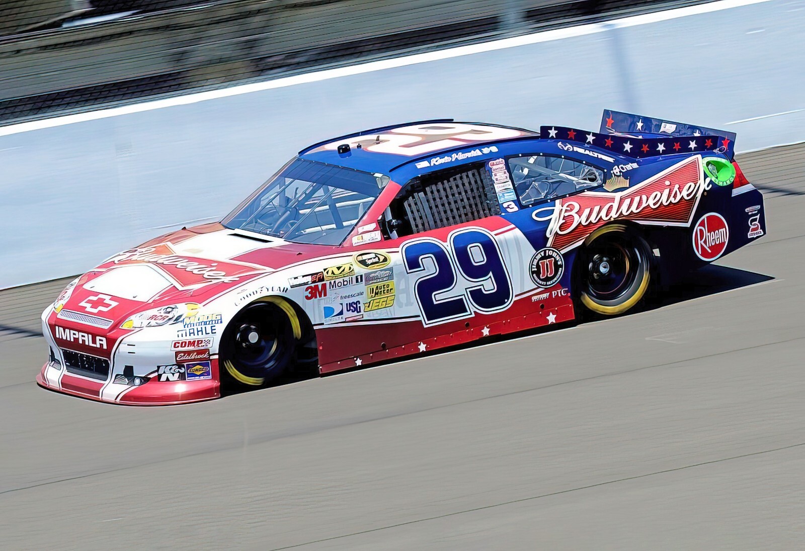 Kevin Harvick #29 2012 Budweiser Folds Of Honor NASCAR 13x19