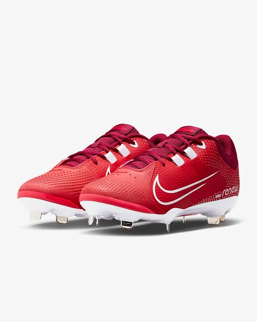 Size 9 Women's Nike Hyperdiamond 4 Pro Softball Cleats Red White